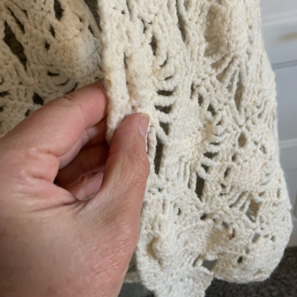 OSFM crochet poncho Hippie Boho - Picture 6 of 7